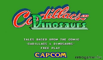 Cadillacs and Dinosaurs arcade játék
